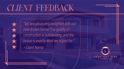 Client Testimonial Construction Facebook event cover Image Preview