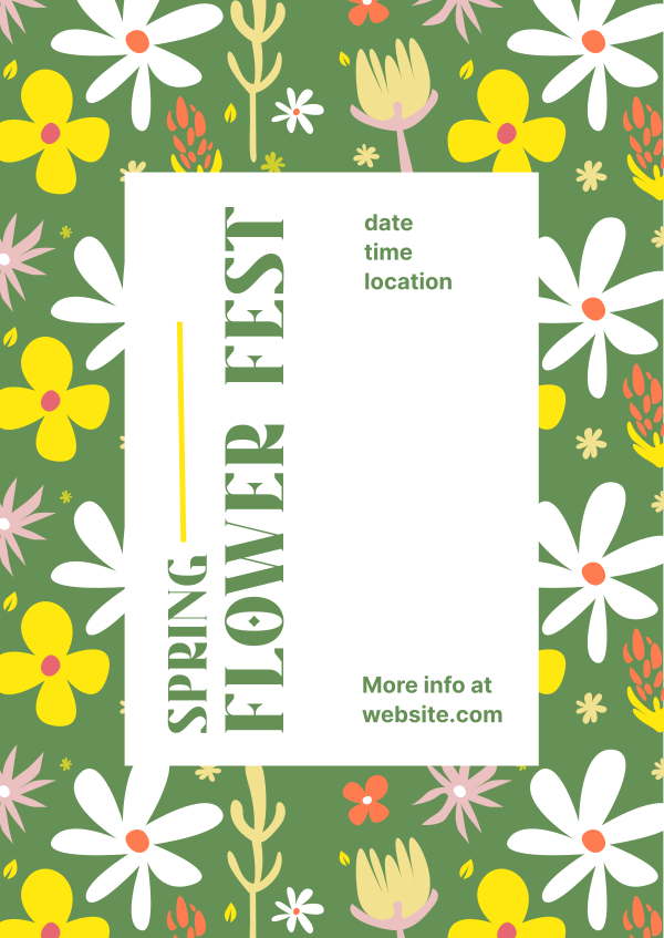 Flower Fest Poster Design Image Preview