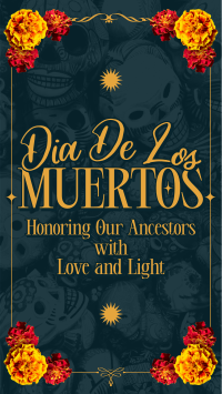 Traditional Dia De Muertos Facebook Story Preview