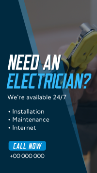 Quick Electrical Service Facebook Story Design