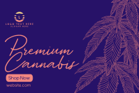 Premium Marijuana Pinterest Cover Image Preview