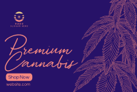 Premium Marijuana Pinterest board cover Image Preview