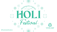 Holi Fest Burst Facebook event cover Image Preview