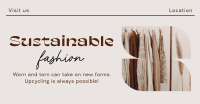 Elegant Minimalist Sustainable Fashion Facebook Ad Design