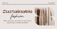 Elegant Minimalist Sustainable Fashion Facebook ad Image Preview