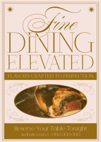 Elegant Classic Restaurant Poster Preview