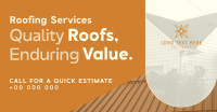 Minimalist Roofing Services Facebook Ad Design