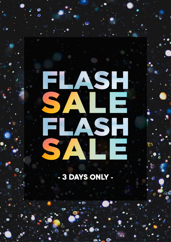 Flash Sale Confetti Flyer Design