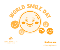 Emoticons Smile Day Facebook Post Design