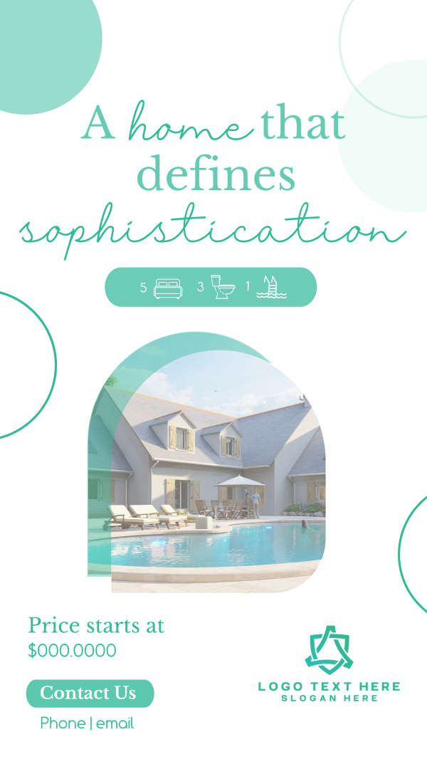 Sophisticated Home Facebook Story Design Image Preview