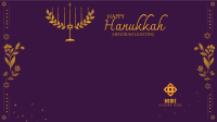 Hanukkah Lily Zoom Background Image Preview