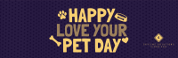 Wonderful Love Your Pet Day Greeting Twitter Header Image Preview