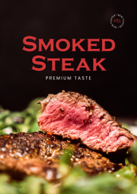 Smoked Steak Flyer Image Preview
