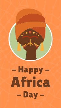 African Woman Facebook Story Design