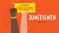 Juneteenth Signage Facebook event cover Image Preview
