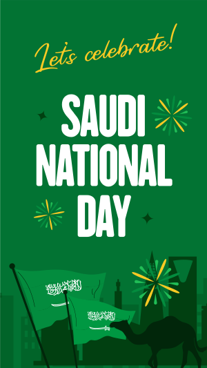 Saudi Day Celebration Instagram story Image Preview