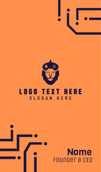 Lion Gaming Clan Business Card Design