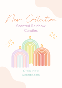 Rainbow Candle Collection Flyer Design