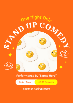 One Night Comedy Show Poster Image Preview