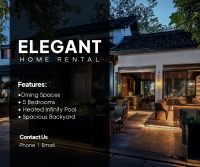 Elegant Home Rental Facebook Post Design