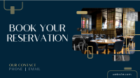 Restaurant Booking Facebook Event Cover Design
