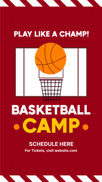 Basketball Camp Instagram story Image Preview