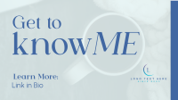 Get to Know Me Facebook event cover Image Preview