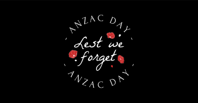 Anzac Day Emblem Facebook ad Image Preview