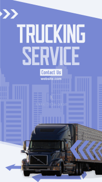 Truck Moving Service YouTube Short Design