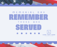 Remember Memorial Day Facebook post Image Preview