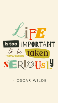 Life is Important Quote Instagram reel Image Preview