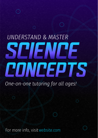 Science Concept Lessons Poster Design