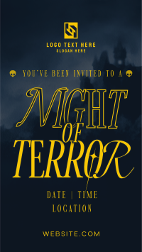 Night of Terror Party Instagram Reel Preview