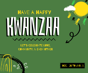 A Happy Kwanzaa Facebook post Image Preview