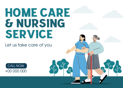 Homecare Service Postcard Image Preview