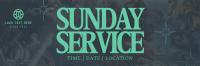 Calm Sunday Church Service Twitter Header Design