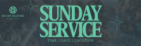 Calm Sunday Church Service Twitter Header Image Preview