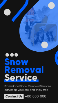 Minimal Snow Removal Facebook Story Design