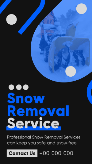 Minimal Snow Removal Facebook story Image Preview