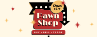 Pawn Shop Sign Facebook Cover Image Preview