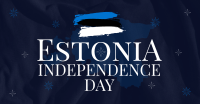 Simple Estonia Independence Day Facebook ad Image Preview