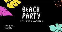 Beach Party Neon Facebook ad Image Preview