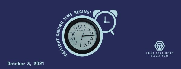 Daylight Saving Time Begins Facebook Cover Design Image Preview