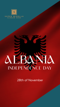Albanian Independence Facebook story Image Preview