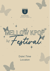 Mellow Kpop Fest Flyer Design