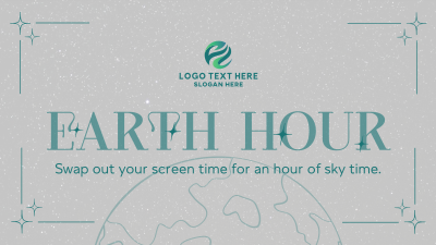 Earth Hour Sky Facebook event cover Image Preview