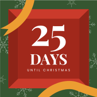 Christmas Box Countdown Instagram Post Design