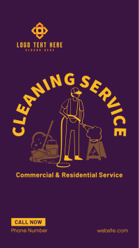 Professional Home Cleaner  Facebook Story Design