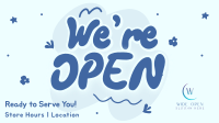 We're Open Doodles Facebook Event Cover Image Preview