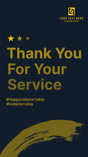 Thank You Veterans Instagram story Image Preview